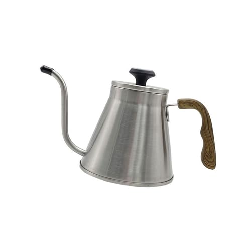 1.2L Stainless Steel Drip Coffee Kettles with Integrated Thermometers and Ergonomic Handle for Brewing Modern Design Kettles - color: Primary Color
