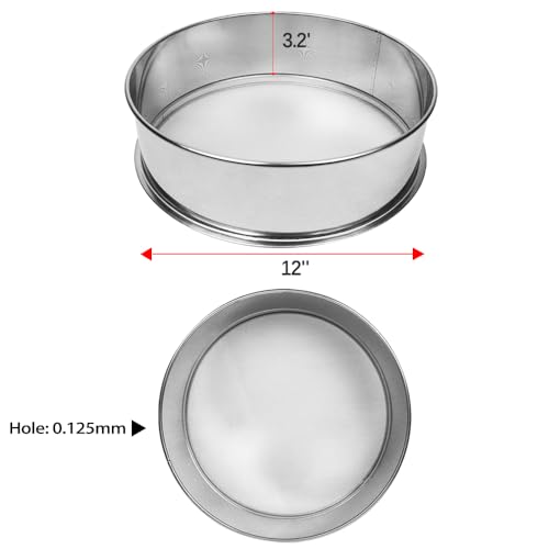 Sidasu 120 Mesh Fine Sieve,Food-Grade Stainless Steel, Perfect for Baking, Tea, Coffee Powder, Flour Sifting, Essential Kitchen Tool - size: 120 mesh