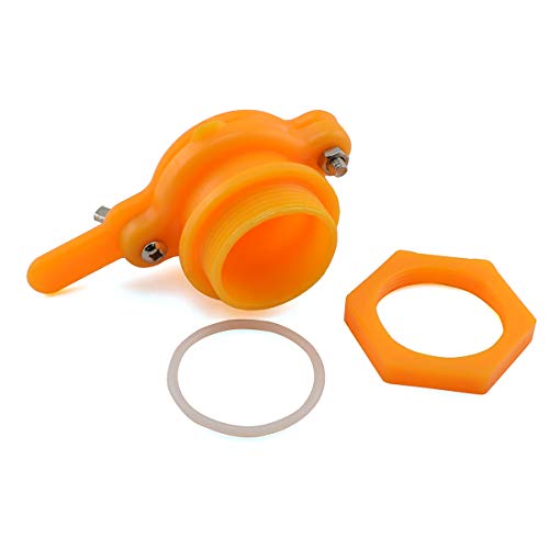 SDTC Tech 2-Pack Honey Gate Valve Yellow Nylon Extractor Tap for Bucket Beekeeping Supplies