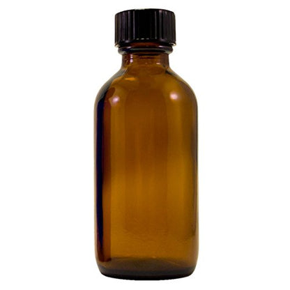 2 fl oz Amber Glass Bottle with Phenolic Cone Cap (Single) - color: Amber, size: 2 Ounces