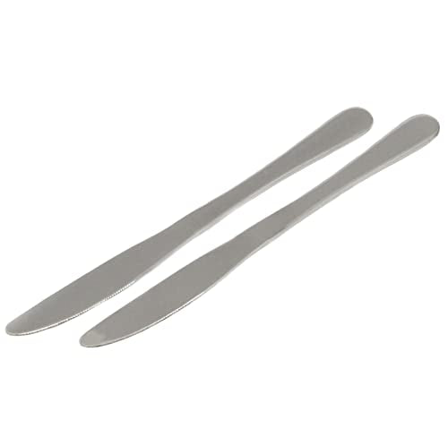 Chef Craft Butter Knife Set, 9.25 inch 2 Piece, Stainless Steel (Model: 21714) - size: 8.75 inches in length 2 piece set, style: Knife Set