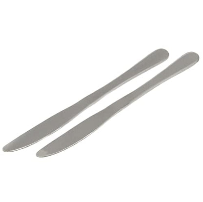 Chef Craft Butter Knife Set, 9.25 inch 2 Piece, Stainless Steel (Model: 21714) - size: 8.75 inches in length 2 piece set, style: Knife Set