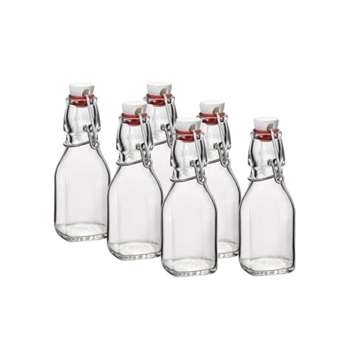 Bormioli Rocco Swing Bottle, 4.25 oz - Clear, Set of 6 - size: 4.25 Oz.