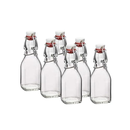 Bormioli Rocco Swing Bottle, 4.25 oz - Clear, Set of 6 - size: 4.25 Oz.