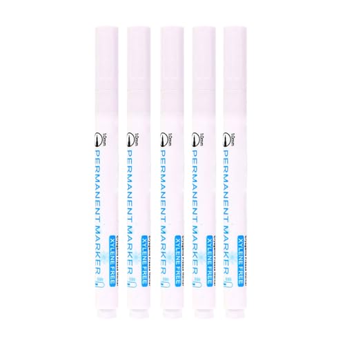 Refrigerator Marker Pen Freezer Marker with Oil Based Inks That Stays Clear in Frosty and Humid Environments Color Coding - color: White