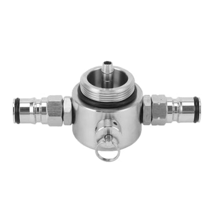 AMONIDA 304 Stainless Steel Beer Keg Spear for Home Brewing Enthusiasts,45psi Security Valve for Safe Dispensing,Double Ball Lock Design,Erosion Proof Construction Small Kegs