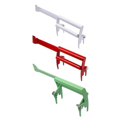 Ergonomic Stainless Steel Beekeeping Scraper Tool with Colorful Handle for Comfortable Grip and Durability Rustproof Clip - color: White