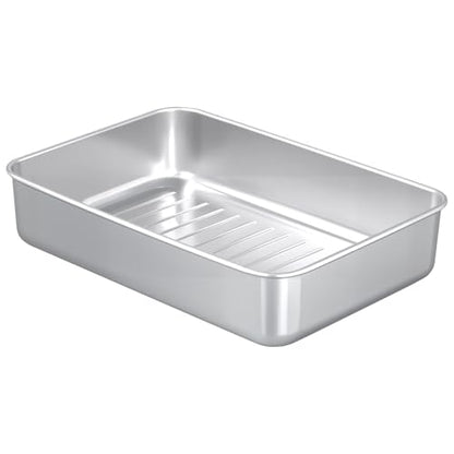 SINJEUN 4 PCS Stainless Steel Cheese Container, Deli Meat Storage Containers with Lid for Fridge Organizers and Storage