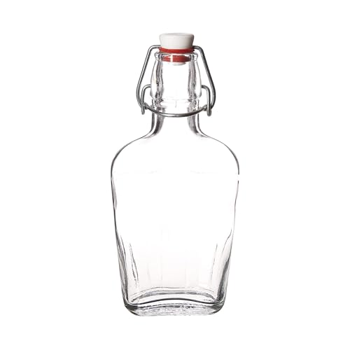 Bormioli Rocco Pocket Flask, 8.5 oz, Clear - size: 8.5 Ounces