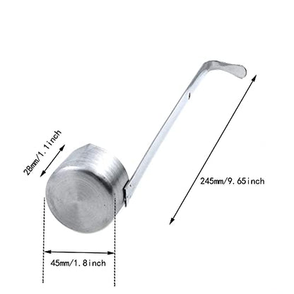 2pcs Stainless Steel Wine Dipper Long Handle Beer Pouring Ladle with Hook Ladle,50ml - size: 50ml
