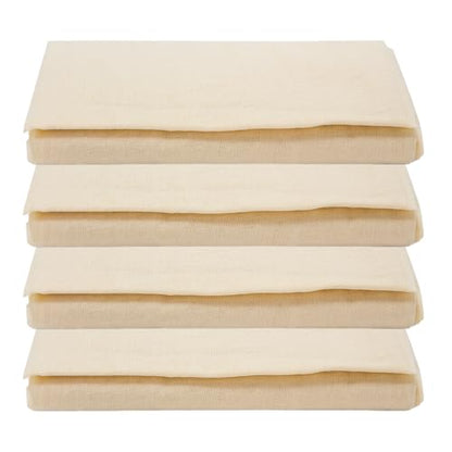 Fermentaholics Unbleached Grade 90 Cheesecloth | 1 Square Yard, Ultra Fine-Mesh, Food-Grade Cheesecloth | Cheese Cloth for Cooking, Straining Cheese, Nut Milks, Bone Broth, Infusions, Tea, etc. (4 Pack) - size: 4 Pack