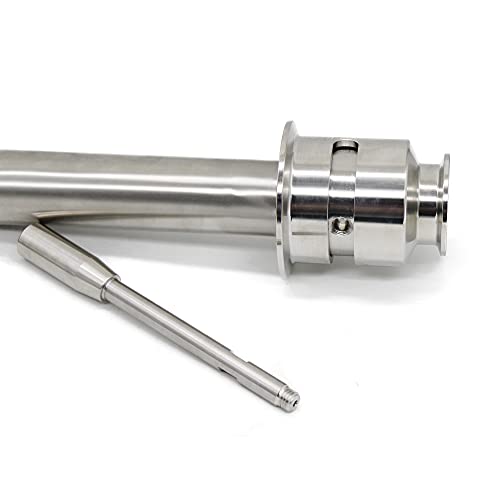 QiiMii SS304 Sanitary Rotaring Racking Arm 180 Degree Rotation for Conical Fermenter, Tri Clamp 1.5 inch x Tri Clamp 2.5 inch