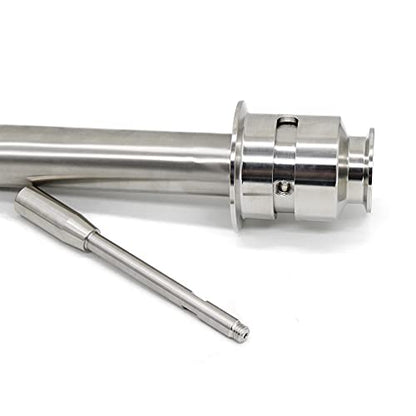 QiiMii SS304 Sanitary Rotaring Racking Arm 180 Degree Rotation for Conical Fermenter, Tri Clamp 1.5 inch x Tri Clamp 2.5 inch