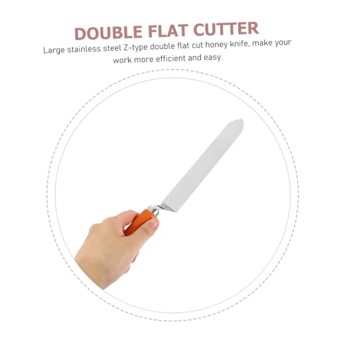 Sosoport Beginner Beekeeper Kit Beehive Tool Z-Shape Uncapping Knife Honey Extractor Scraper for Easy Random Color