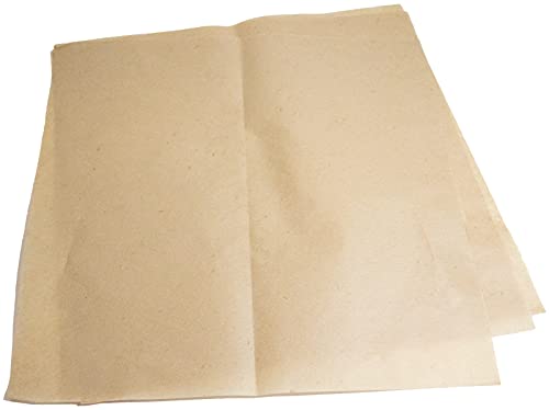 MADE IN USA 1,000 Sheets of Grease-Resistant Food Grade Waxed Kraft Deli Tissue Paper, 12" X 12" (Natural Kraft) - color: Natural Kraft