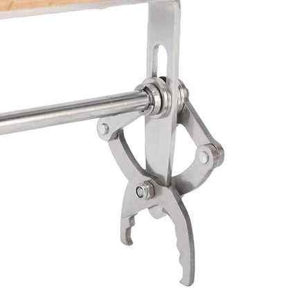 SIXRUN Bee Frame Lifter Gripper Frame Grip Holder Stainless Steel with Ergonomic Wooden Handle for Beekeepers Inspection Honey Harvesting