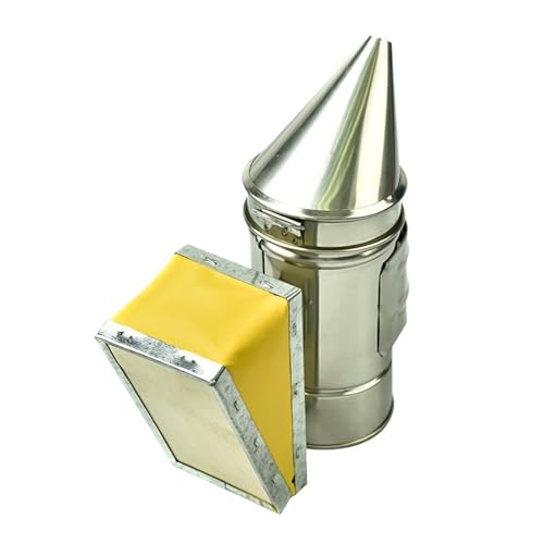 Beekeeping Supplies, 3 Piece Mini Stainless Steel Manual Bee Smoker Transmitter Kit Beekeeping Tools Equipment Hive Smoke Spray