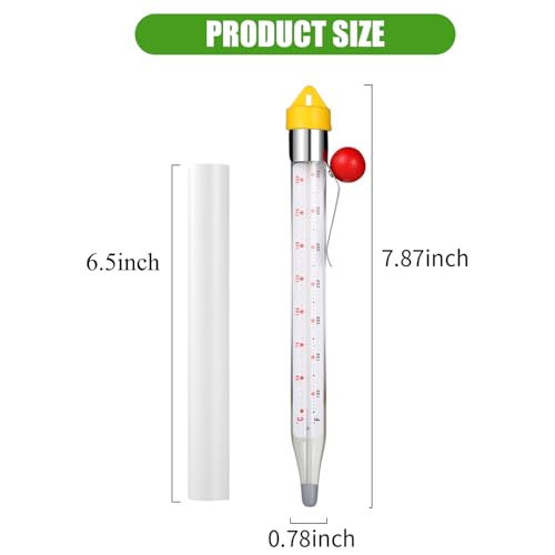 Candy Thermometer Deep Fry Thermometer with Pot Clip 2026 New Instant Read Glass Thermometer Candy, Fry, Jam, Sugar, Syrup, Jelly Thermometer Food Thermometer Kitchen Accessories for Home Cooking