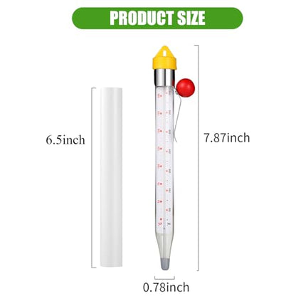 Candy Thermometer Deep Fry Thermometer with Pot Clip 2026 New Instant Read Glass Thermometer Candy, Fry, Jam, Sugar, Syrup, Jelly Thermometer Food Thermometer Kitchen Accessories for Home Cooking