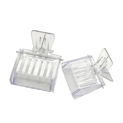Queen Bee Cage 16Pcs Durable Plastic Clear Beekeeping Clip Queen Bee Cage No-Hurt Beekeeper Equip Insect Catcher Garden Tool Beehive Room