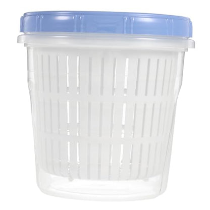 Pickle Jar With Strainer: Plastic Pickle Container Leakproof Pickled Food Storage Container Juice Separator Jar For Olive Onions