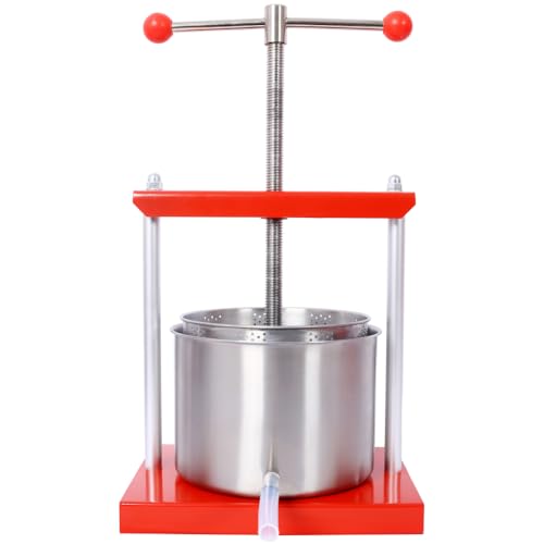 Cheese Press, Manual Fruit & Wine Press, Stainless Steel Food Press Machine for Juice, Olive Oil & Herb Extraction, 2026 Upgrade for Home & Kitchen (0.8 Gallon) - size: 0.8 Gallon