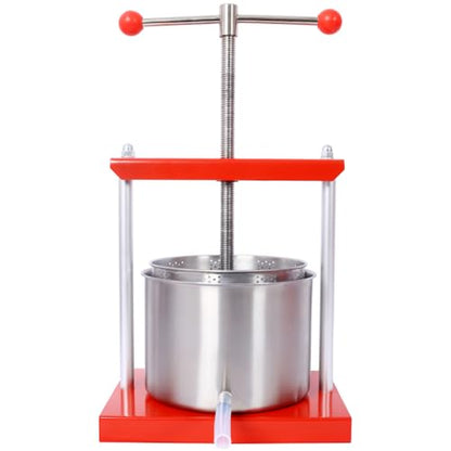 Cheese Press, Manual Fruit & Wine Press, Stainless Steel Food Press Machine for Juice, Olive Oil & Herb Extraction, 2026 Upgrade for Home & Kitchen (0.8 Gallon) - size: 0.8 Gallon