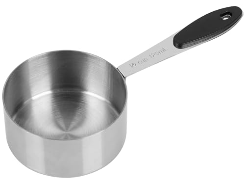 DOTINGHUX 1/2 Cup Magnetic Grips Stainless Steel Measuring Cup -1PCS - size: 1/2 cup