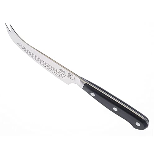 Mercer Culinary Renaissance Hard Cheese Knife, 4.75-Inch - color: Black Handle, size: 4.75-Inch Hard Cheese Knife