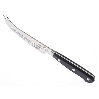Mercer Culinary Renaissance Hard Cheese Knife, 4.75-Inch - color: Black Handle, size: 4.75-Inch Hard Cheese Knife
