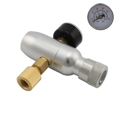 WHYLE Home & Brewing Homebrew Kegging Premium Regulated CO2 Charger Kit Mini Gas Regulator 3/8" Thread 30PSI 60PSI 150PSI Beer Kegerator Brewing Accessories(60psi) - color: 60psi