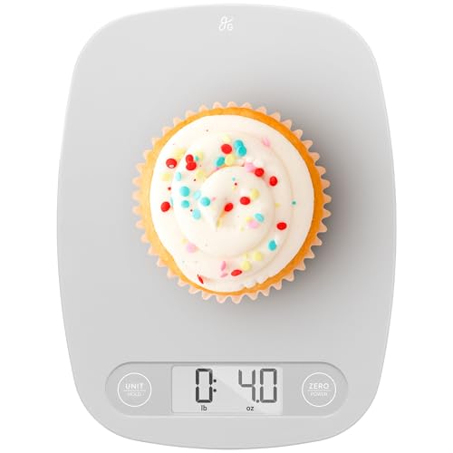 Greater Goods Food Scale – Digital Kitchen Scale, 1g Precision, Easy-Tare & Quick Conversion, Slim Compact Design, Durable & Portable | Ideal for Cooking, Baking & Meal Prep (Ash Gray) - color: Ash Gray