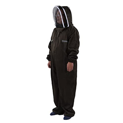 Ventilated Breathable Polyester Beekeeping Suit in Green, Full Body Protective Clothing for Men - Comfortable Fit, Prevents Bee Stings, Ideal for Swarm Commander Use