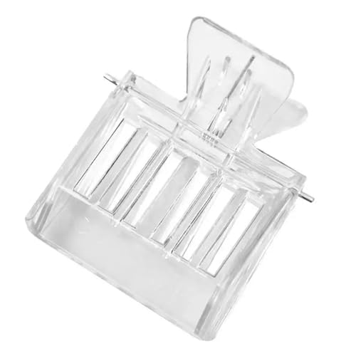 Queen Bee Cage 16pcs Plastic Book Clip Type Queen Cage Transparent Catching Clamp Bee Controller Beekeeping Tools