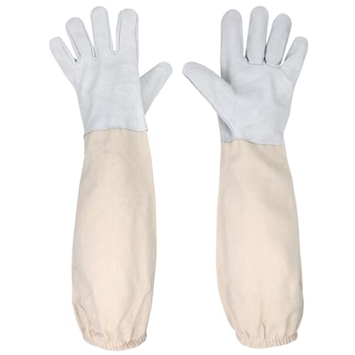 Bee Gloves Protective Leather Beekeeping Supplies Long Sleeve Garden Gloves Reusable for Beekeepers Camping Car Mechanic