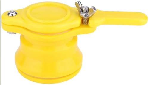 Honey Valve 6pcs Bee Honey Tap Gate Valve Reusable Beekeeping Pump Extractor Bottling Nylon Flow Port Beekeeping Equipment Hive Tools For Extractor Bottling Pail Containers(Yellow) - color: Yellow
