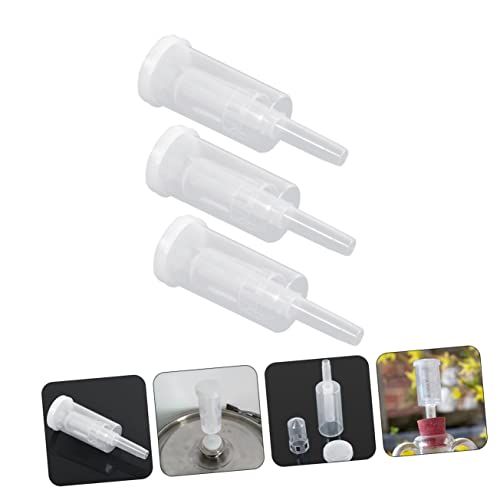 3sets One-Way Silicone Plug Valves for Home Brewing Automatic Exhaust Check Valve for Fermenting Beer and Wine Easy to Clean Home Brew Accessory
