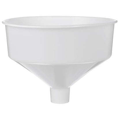 DOITOOL Large Plastic Funnel, 9.44 in Wide Mouth Kitchen Funnel, Large Food Grade Canning Funnels for Beer Oil Jam, Cooking Kitchen Accessories for Filling Bottles Bags