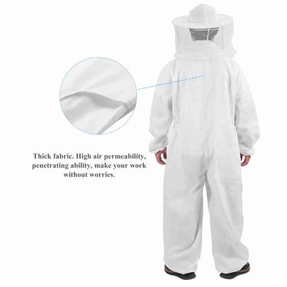 Professional Bee Suit for Men Women, Beekeeping Beekeeper Suit, Beekeeping Outfit Beekeeper Unisex Suits Full Body Beekeepers Suits Hat (L) - size: L