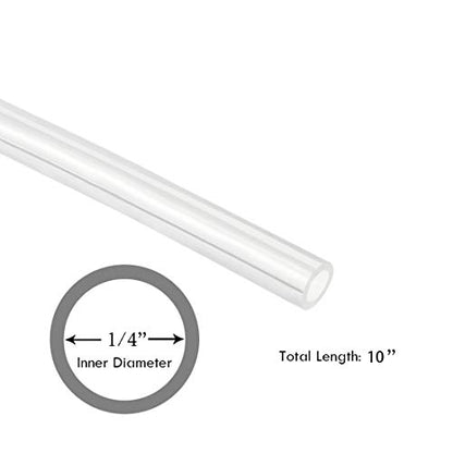 1/4 " ID Silicone Tubing, JoyTube Food Grade Silicone Tubing 1/4" ID x 3/8" OD 10 Feet High Temp Pure Silicone Hose Tube for Home Brewing Winemaking - size: 1/4" ID x 3/8" OD, style: 10 Feet