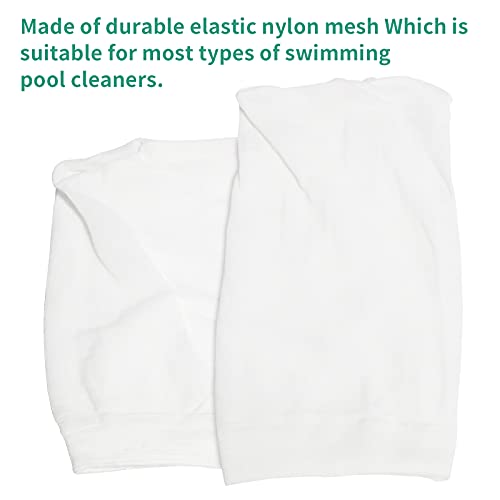 Pool Vacuum Cleaner Micro Filter Bag Compatible with Water Tech Catfish Max CG Aqua Broom & Other Nground or Above Ground Handheld Pool Blasters, 15 Pack, White