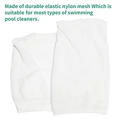 Pool Vacuum Cleaner Micro Filter Bag Compatible with Water Tech Catfish Max CG Aqua Broom & Other Nground or Above Ground Handheld Pool Blasters, 15 Pack, White