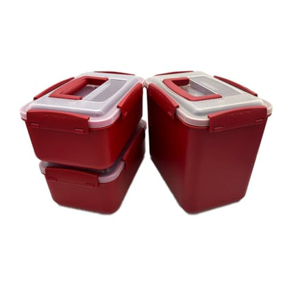 7L-1, 3.2L-2, Airtight Kimchi Container with Handle, Multi-Purpose Food Storage Box,Translucent lid container,Kimchi Fermentation container, fruit-pickle container Compatible with All Refrigerator