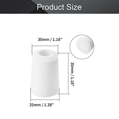 Othmro 2Pcs Drilled Rubber Stopper with Airlock, White Drilled Bungs Stopper with 1.38" Hole for Fermentation Use, Homebrewing Beer Kombucha Airlock Stopper