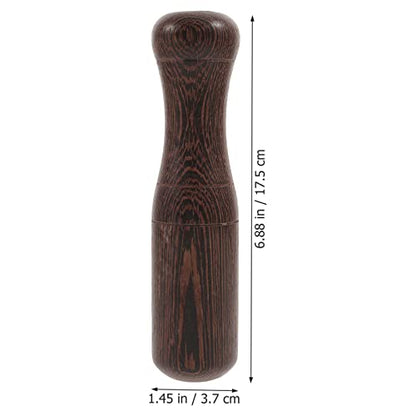 Healifty Wooden Pestle Garlic Masher 6.88" Ergonomic Grinder Rod | Natural timber muddler for sauces. Compact manual pounder fits stone bowls for effortless food crushing daily
