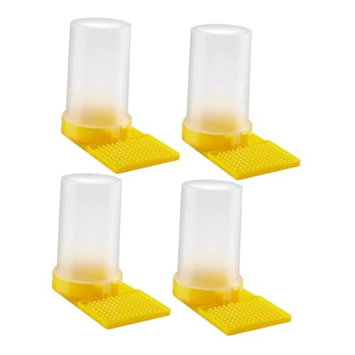 balacoo 4pcs Bee Water Feeder for Garden Beehive Entrance Water Dispenser Bee Watering Station Feeder Bowl