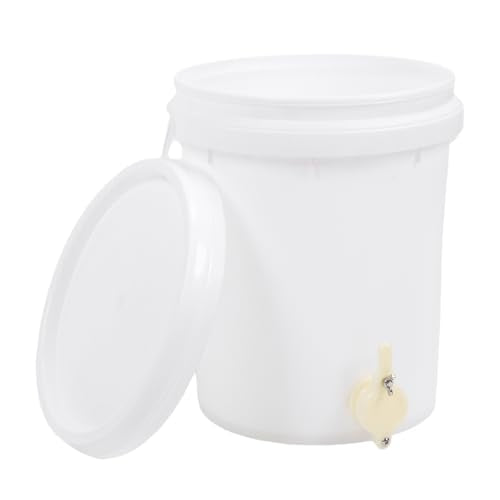 5 Gallon Honey Bucket with Gate Valve Tight Lid Portable Handle Beekeeping Container HDPE Plastic 19L for Easy Honey Extraction Beekeepers Apiary Home Commercial Use