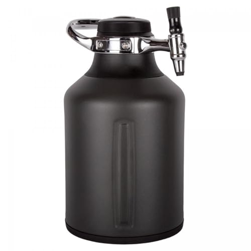 GrowlerWerks uKeg Go Carbonated Growler Beer Gift and Craft Beverage Dispenser for Beer, Soda, Cider, Kombucha and Cocktails, Amazing Gift for Beer Lovers,128 oz, Tungsten - color: Tungsten, size: 128 oz