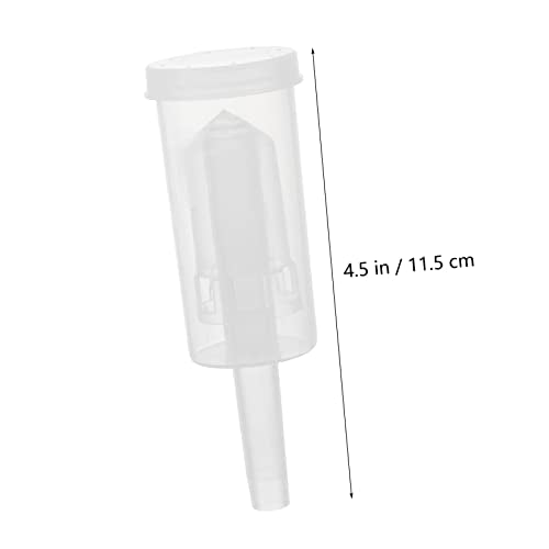 2Pcs Transparent Plastic Brewed Wine Exhaust Valves Three Piece Check Valves for Efficient Air Locking Wine and Preservation Supplies