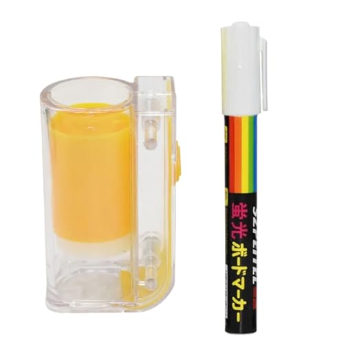 2pcs Bee Marking Tool Kits Marker Bottle with Pens King Queen Catcher 8 Colors Pen Beekeeping Beekeeper Equipment | Ivory - color: Ivory